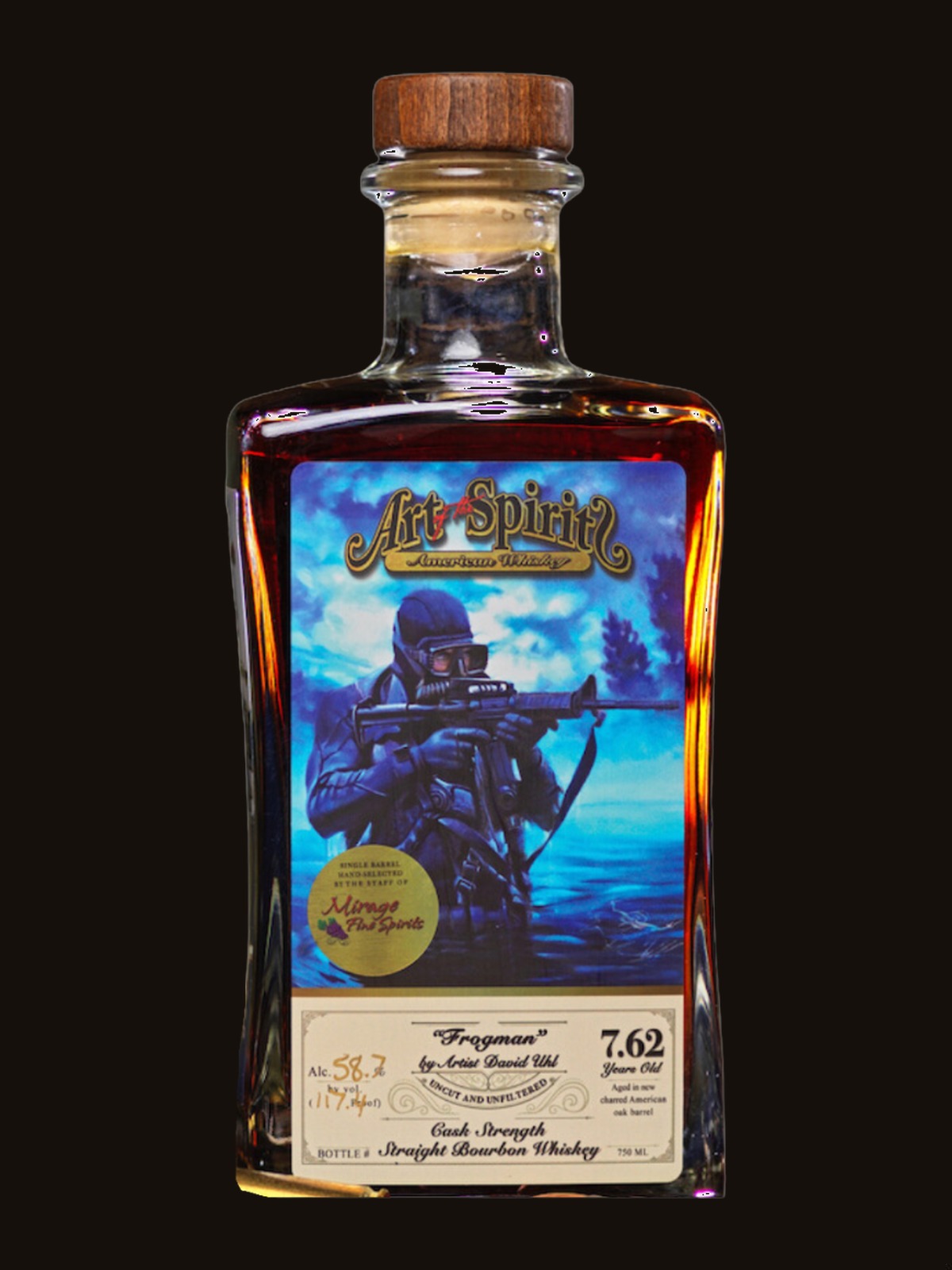 Art Of The Spirits Cask Strength "Frogman" Straight Bourbon Whiskey