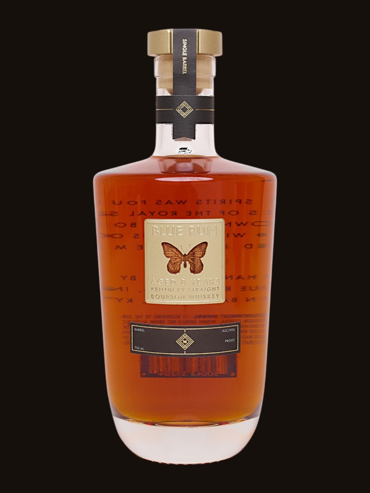 Blue Run 8-Year Single Barrel Bourbon "Hat & Cattle" 123.8 Proof