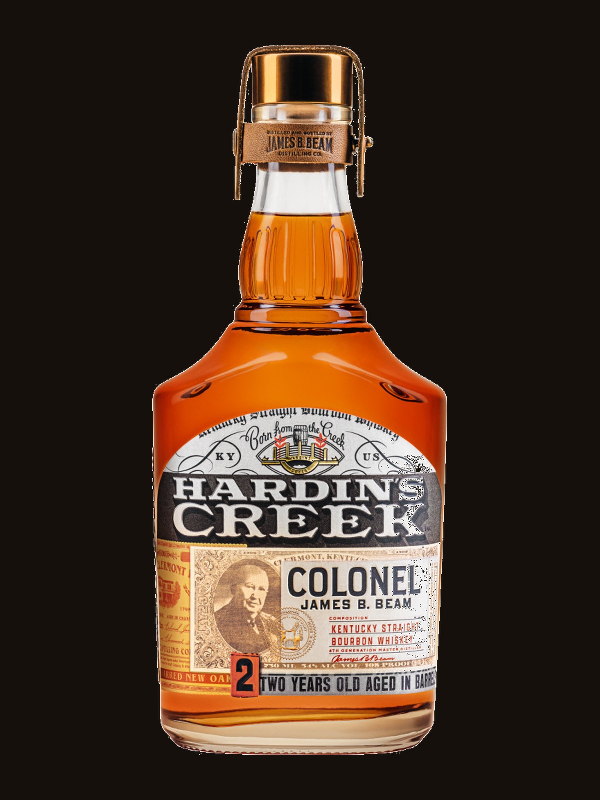 Hardin's Creek Colonel James B. Beam Kentucky Straight Bourbon Whiskey