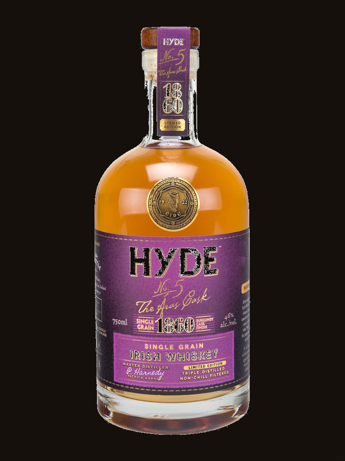 Hyde No. 5 - 6Yr Burgundy Finish Irish Whiskey