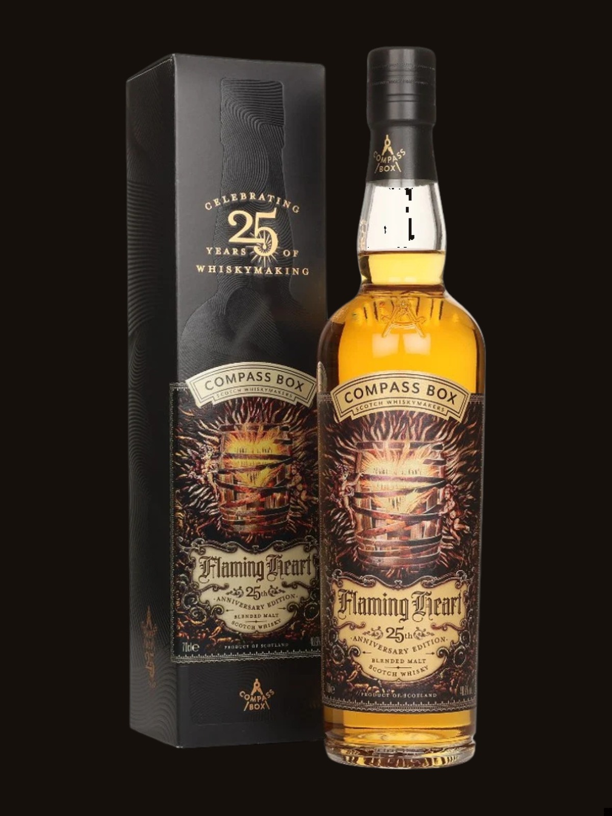 Compass Box Flaming Heart 25th Anniversary Edition Blended Malt Scotch Whiskey