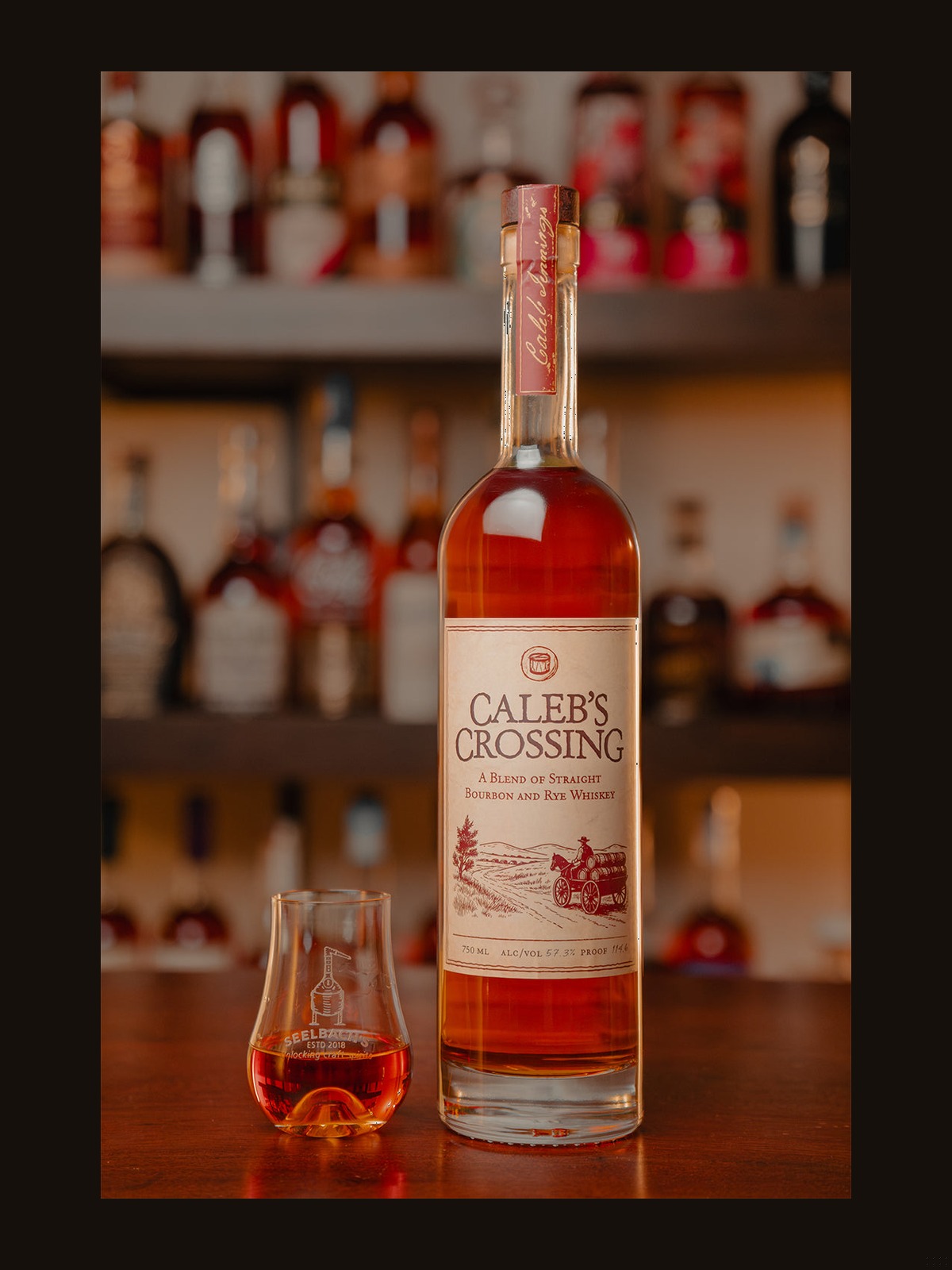 Caleb's Crossing A Blend of Straight Bourbon & Rye Whiskey