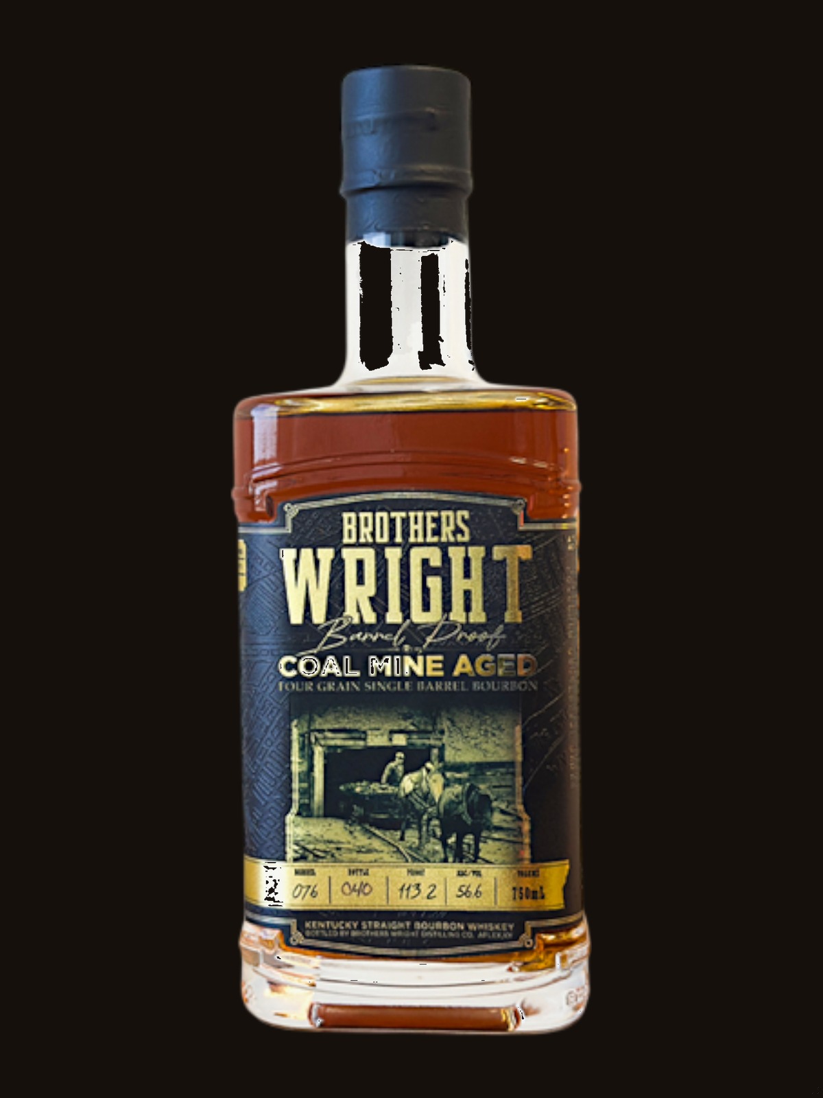 Brothers Wright Distilling Co. Barrel Proof Bourbon Whiskey