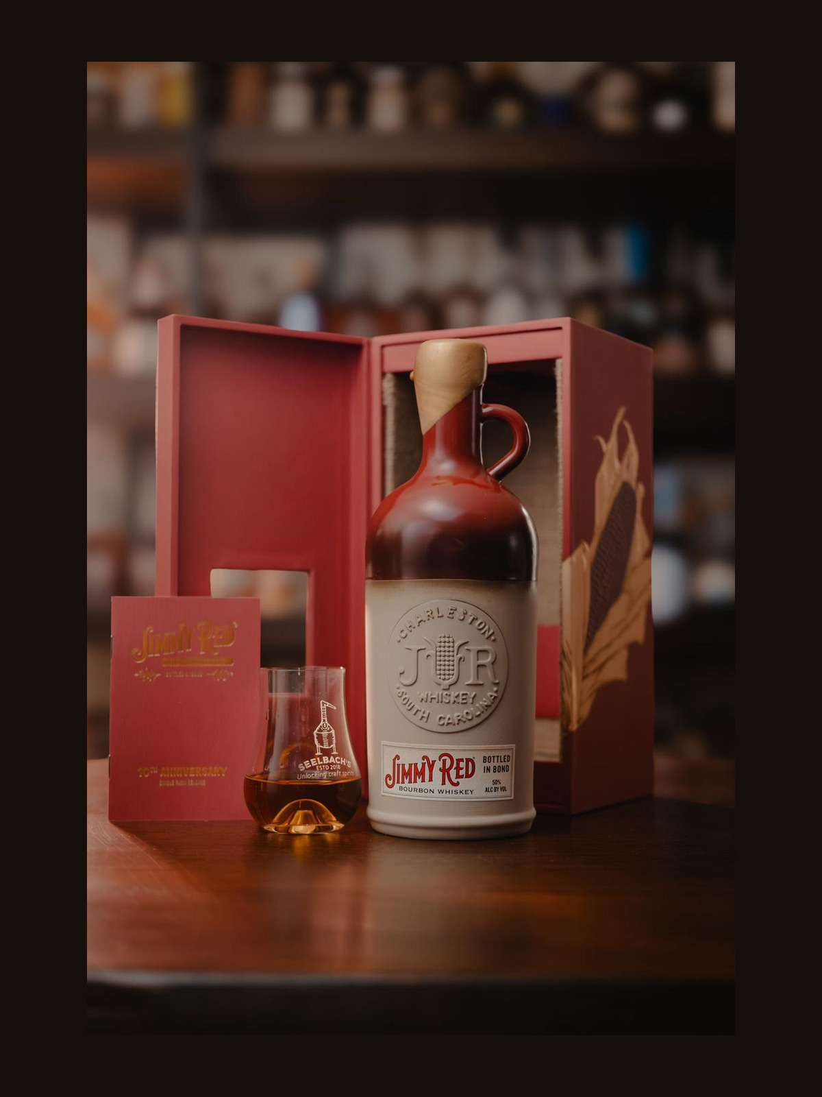 High Wire Distilling Jimmy Red 10-Year Anniversary Bottle-in-Bond Bourbon Whiskey