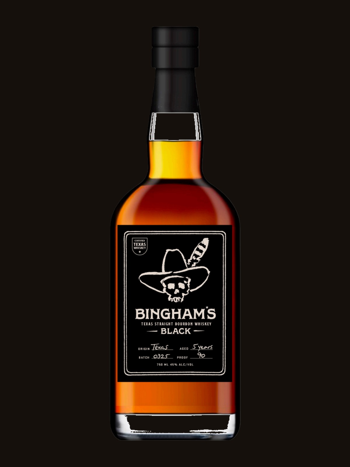 Bingham's Bourbon Black - Texas Straight Bourbon Whiskey