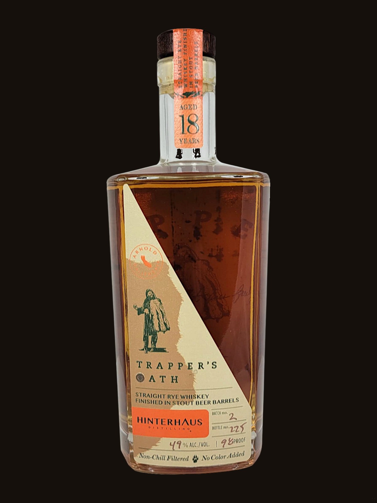 Hinterhaus Trapper's Oath 18 Year Rye