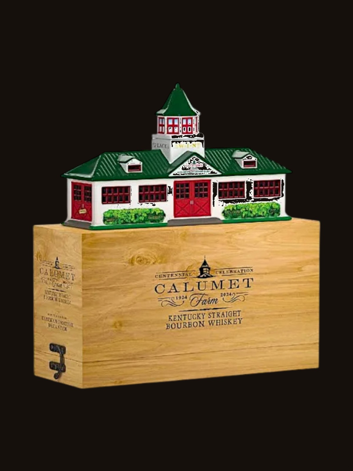 Calumet Farm Ceramic Decanter