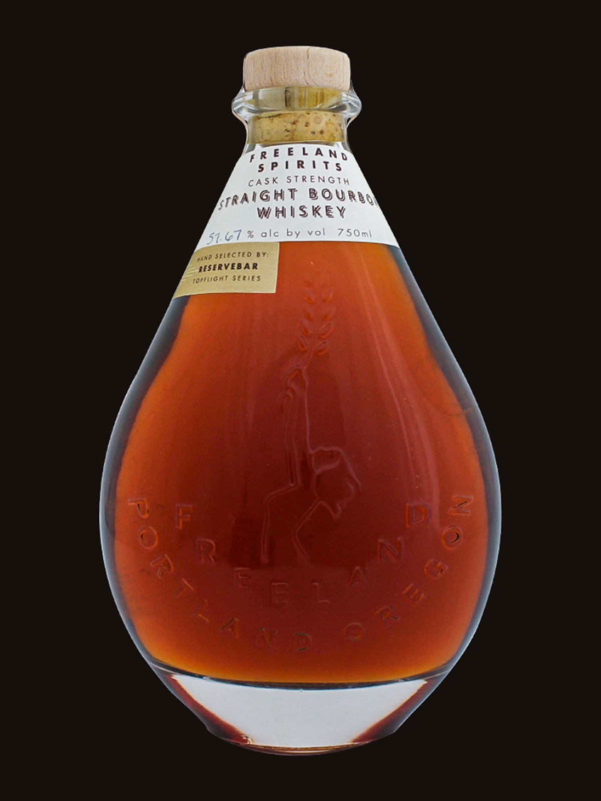 Freeland Spirits Cask Strength Straight Bourbon Whiskey S1B55