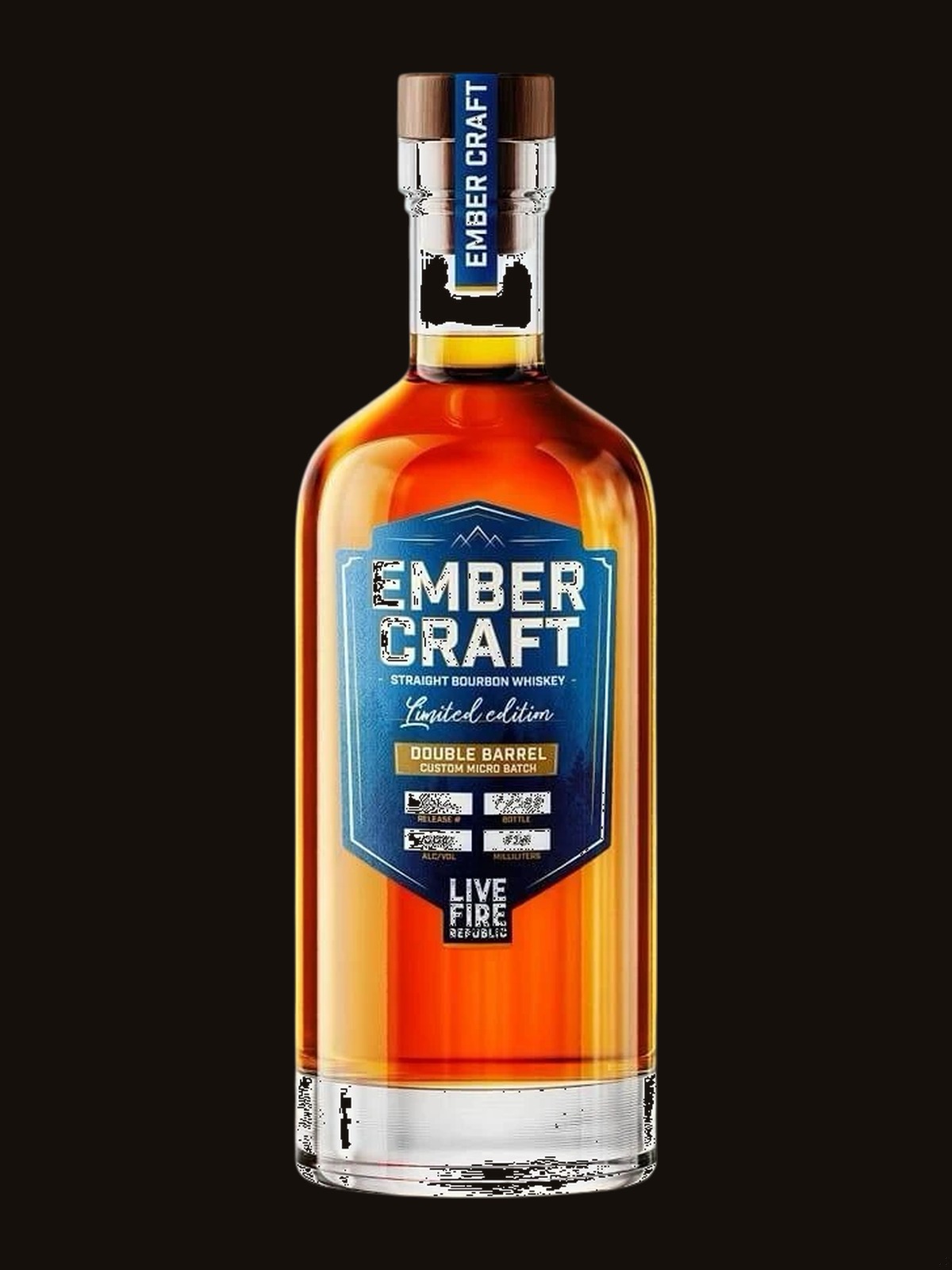Ember Craft Double Barrel Custom Micro Batch Straight Bourbon Whiskey - Limited Edition