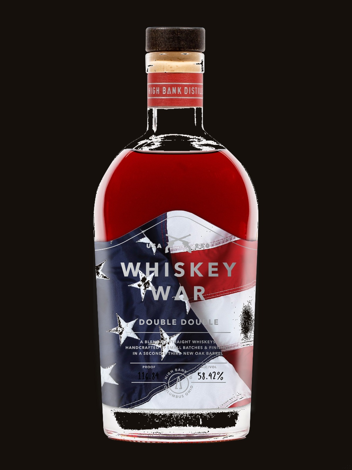 High Bank Distillery Whiskey War Double Double Oaked - America's 250th