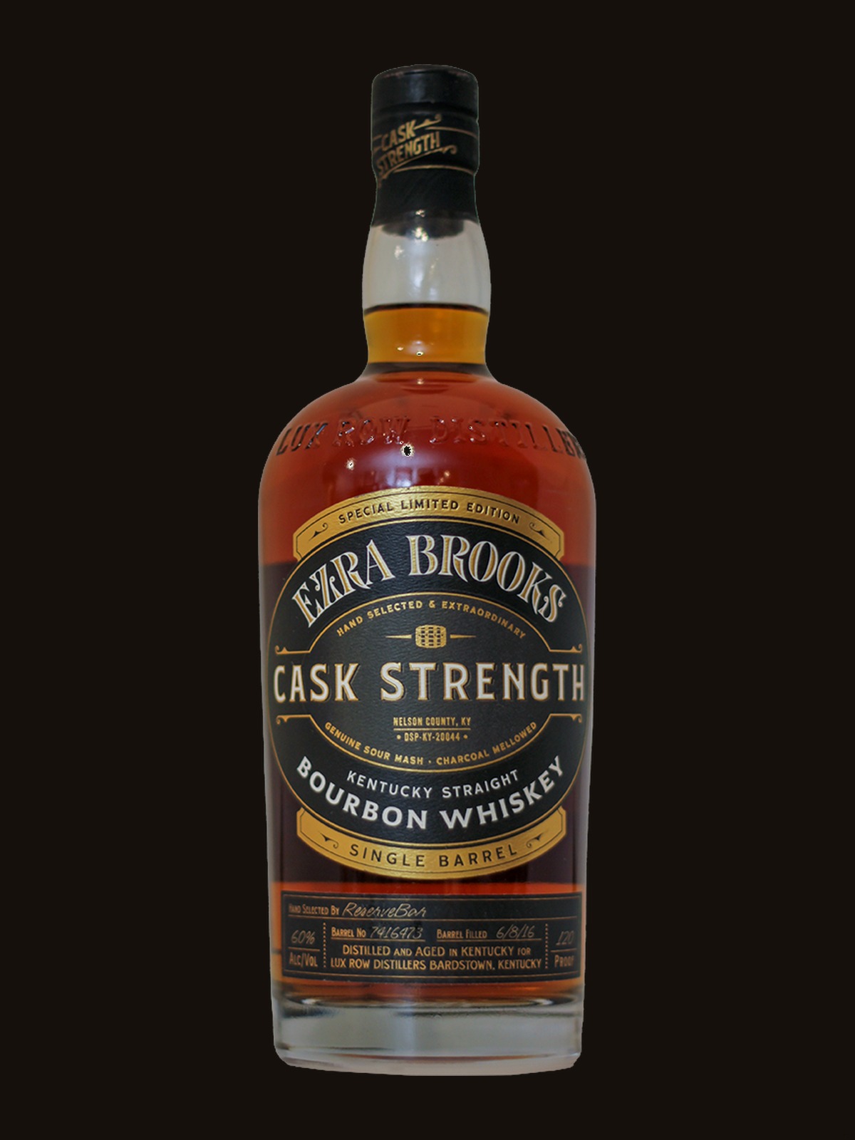 Ezra Brooks Single Barrel Cask Strength Bourbon S1B22