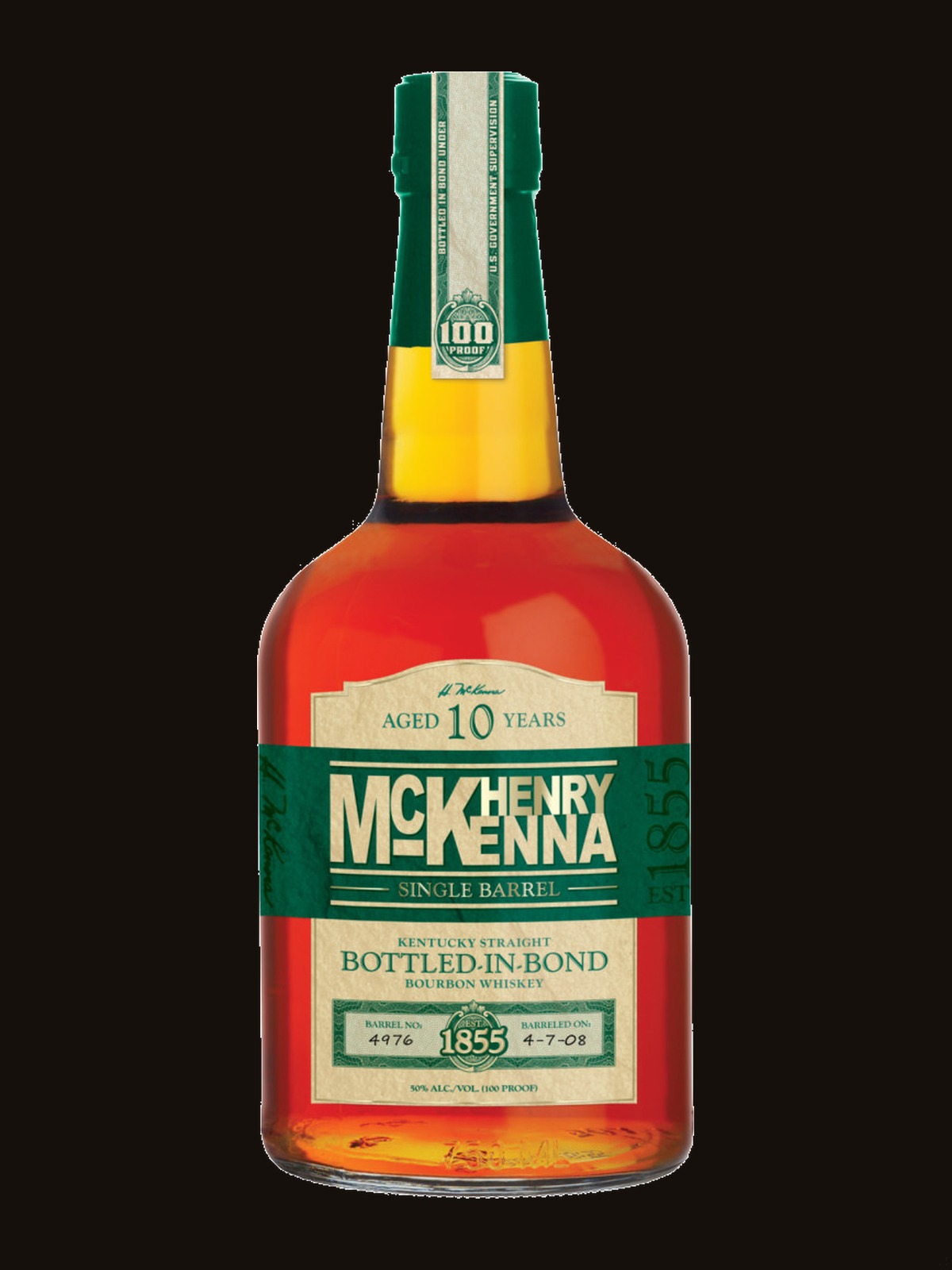 Henry Mckenna Single Barrel Bottled In Bond Straight Bourbon Aged 10 Year