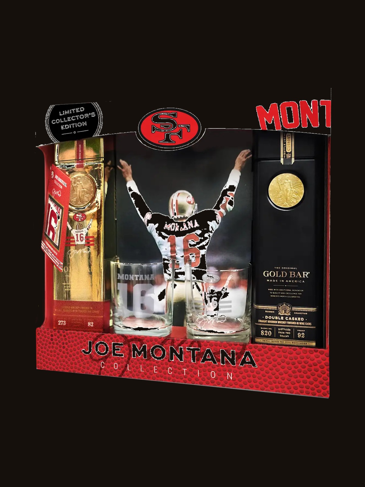 Gold Bar Whiskey Joe Montana Season Kickoff Collection