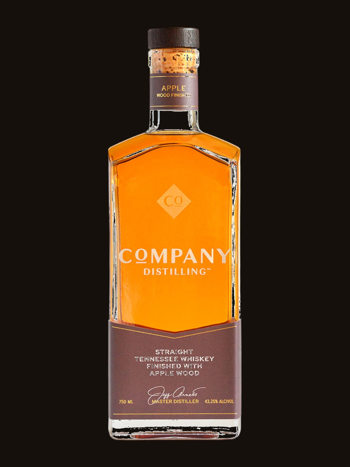Company Distilling Tennessee Whiskey Finished with Apple Wood