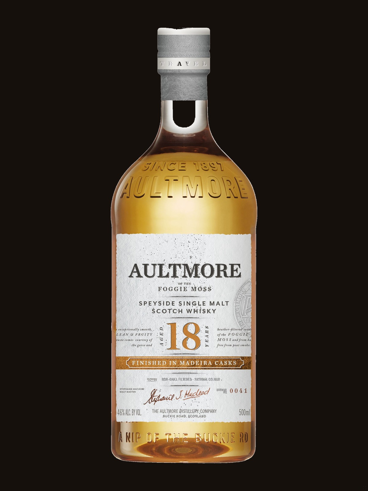 Aultmore Speyside Single Malt Scotch Whisky 18 Year Old Travel Exclusive