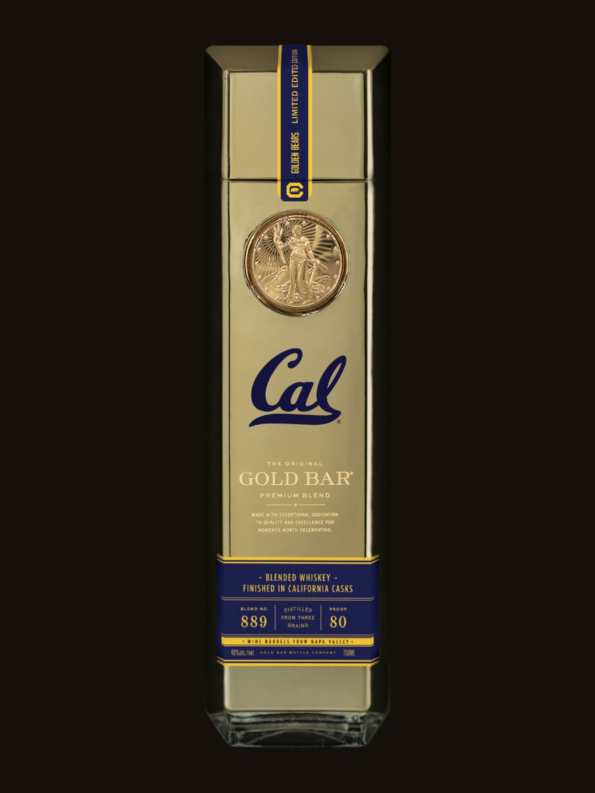 Gold Bar® Whiskey Cal Golden Bears Limited Edition